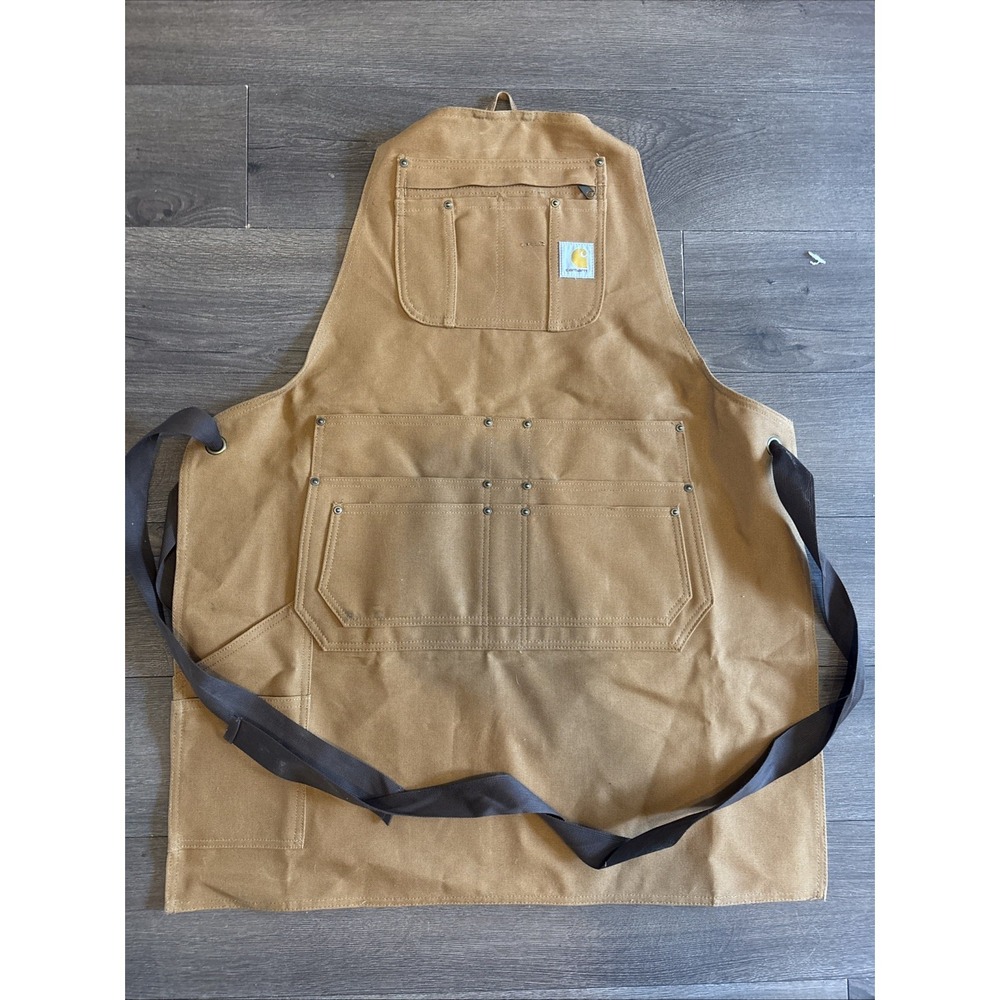 Vintage Firm Duck Apron Carhartt Brown One Size Model AM3439-M Workwear Brown OS